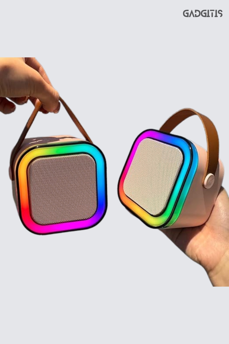 Gadgitis Colourful Karaoke System With Mike (MULTICOLOUR)