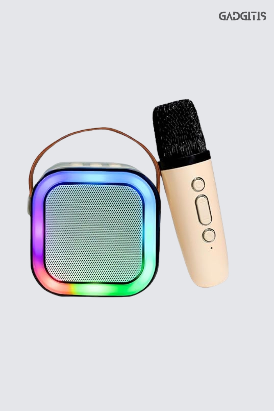 Gadgitis Colourful Karaoke System With Mike (MULTICOLOUR)